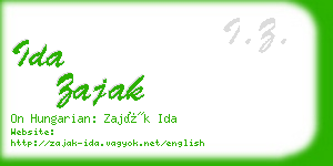 ida zajak business card